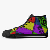 "The Courage" High Top Unisex Canvas Sneakers