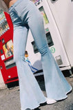 Ladies' Mid Rise Flared Jeans