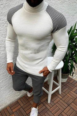 Stripe Long Sleeve Sweater for Men