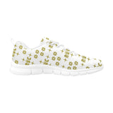 Official R.C Monogram White/Gold Women's Low Cut Breathable Sneakers