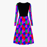 Color Code Women's Long-Sleeve Dress