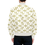 Monogram White & Gold Men's